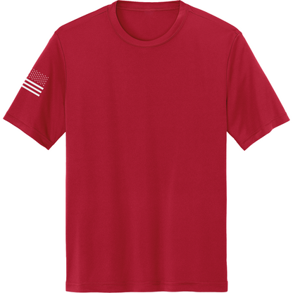 Emblem Basics Hi-Tech SS Performance Tee - White Flag