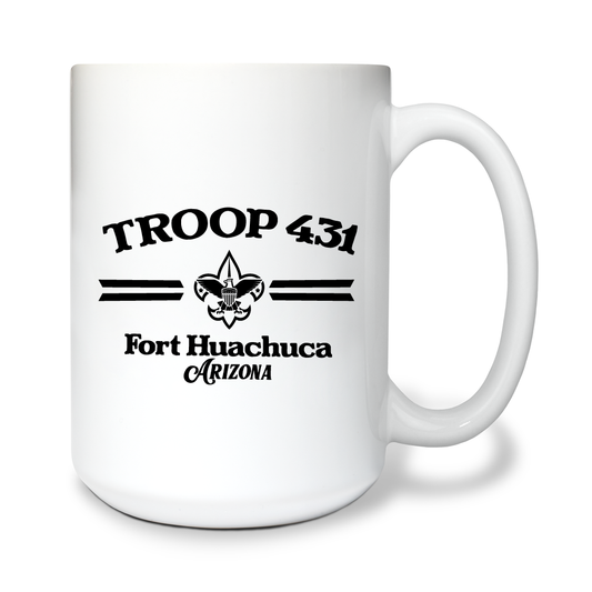 Troop 431 15 oz White Ceramic Mug - ZxZ6CB
