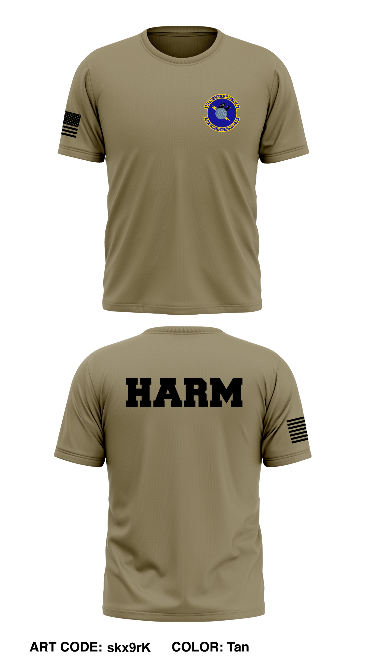 43rd Operations Support Squadron Core Men's SS Performance Tee - skx9rK