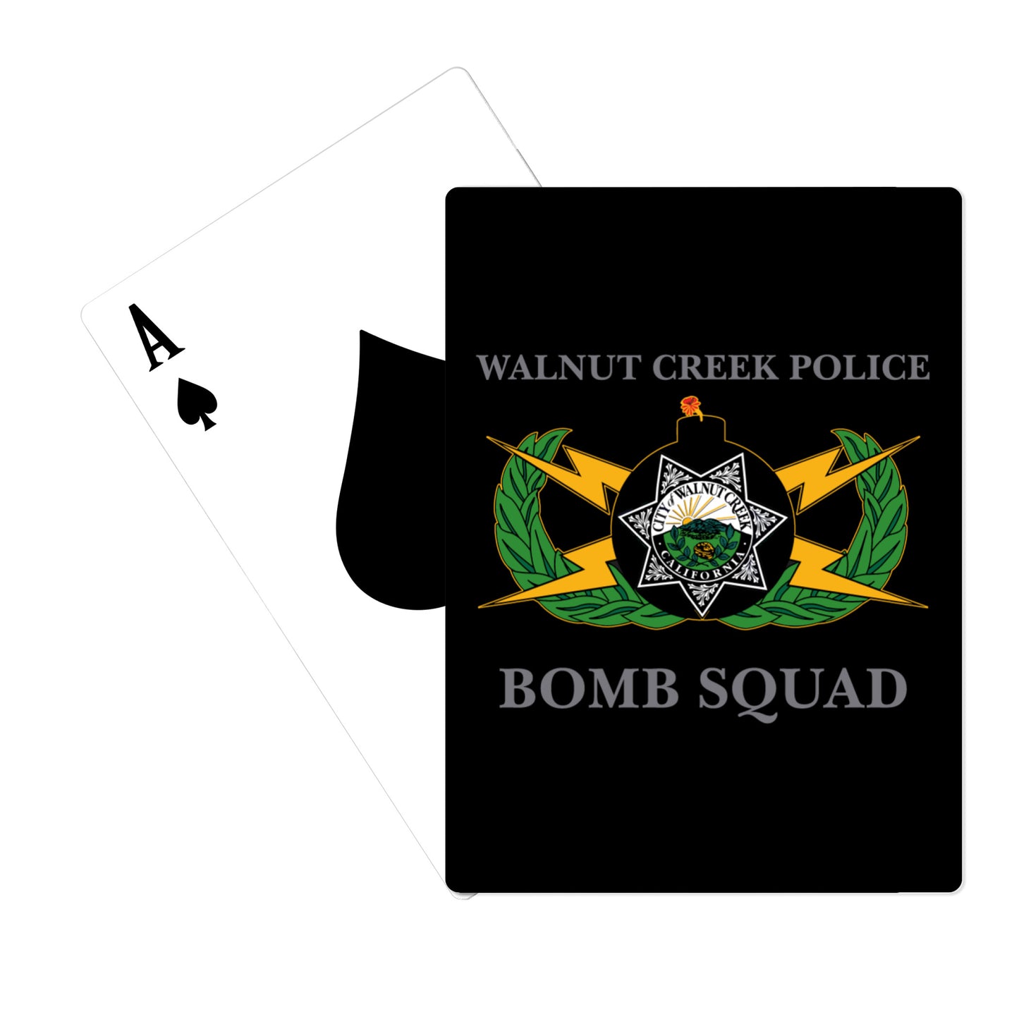 Walnut Creek Police Bomb Squad Playing Cards - t9Bm59