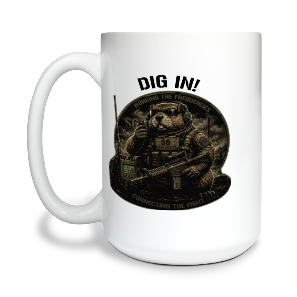 S6, 2-7 CAV 15 oz White Ceramic Mug - KucSHH