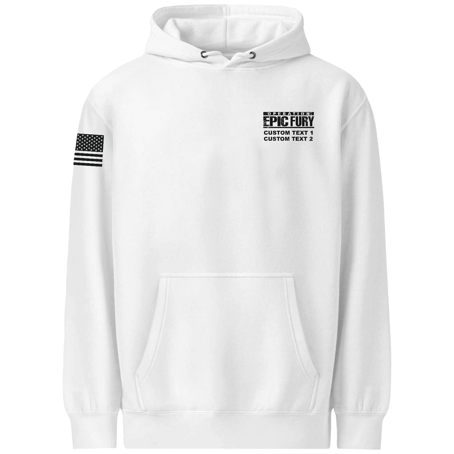 CUSTOM Operation Epic Fury Comfort Unisex Hooded Sweatshirt - Eagle