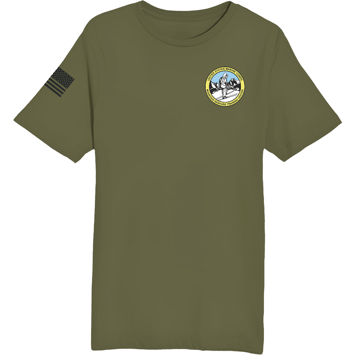 Marine Corps Mountain Warfare Training Center Comfort Unisex Cotton SS Tee - 1VmqqW
