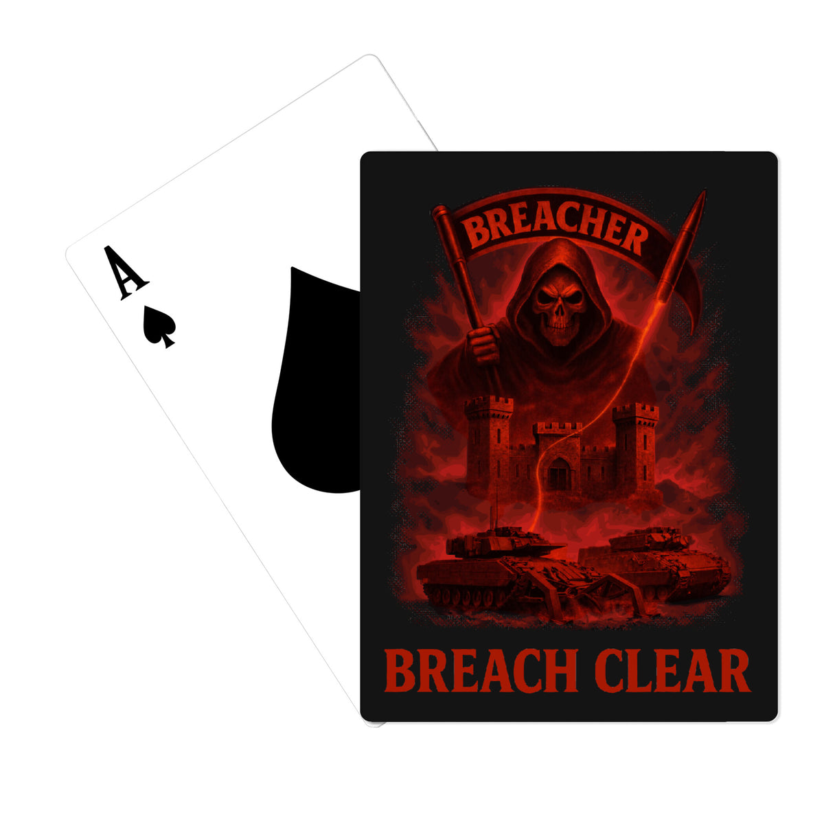 82CEC-A (BREACHER), 16EN BN Playing Cards - kesnbU