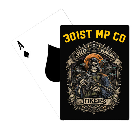 301st MP CO / 3rd PLATOON JOKERS Playing Cards - mhGn3c
