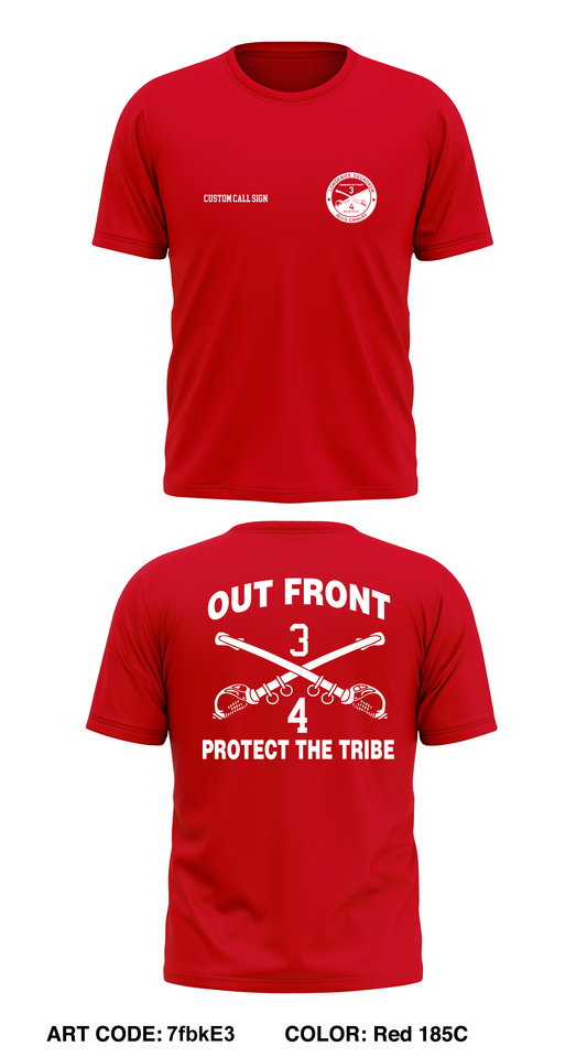 CUSTOM 4th Squadron 3d Cavalry Regiment Core Men's SS Performance Tee