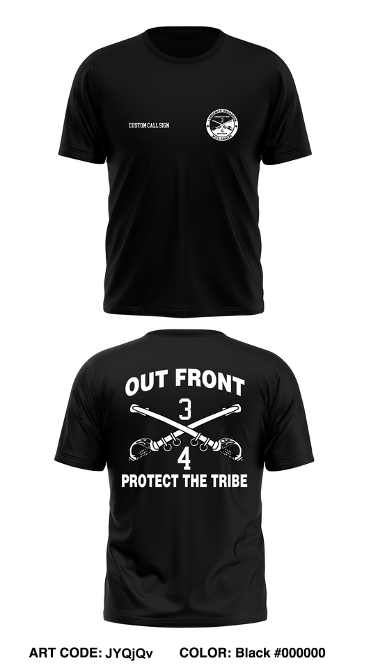 CUSTOM 4th Squadron 3d Cavalry Regiment Core Men's SS Performance Tee