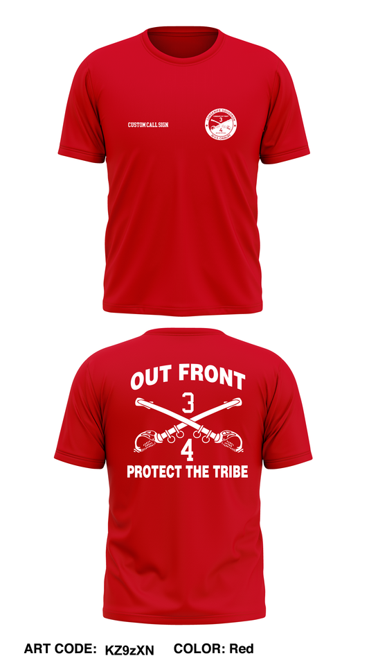 CUSTOM 4th Squadron 3d Cavalry Regiment Core Men's SS Performance Tee
