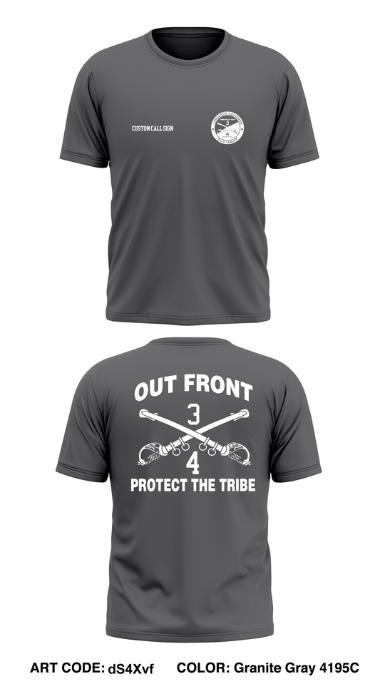 CUSTOM 4th Squadron 3d Cavalry Regiment Core Men's SS Performance Tee
