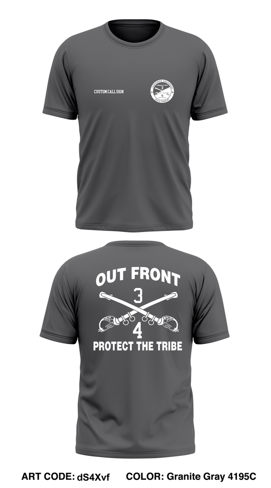 CUSTOM 4th Squadron 3d Cavalry Regiment Core Men's SS Performance Tee