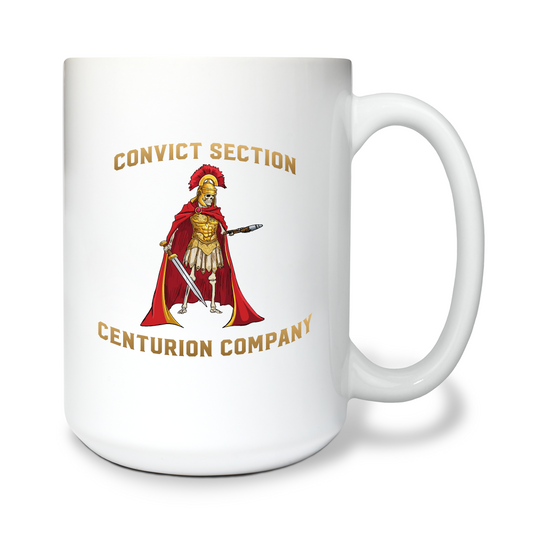 Convict Section 15 oz White Ceramic Mug - T4hBV6