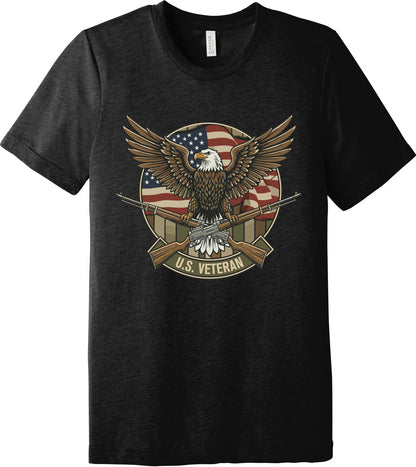 Emblem Comfort Unisex Triblend SS Tee - U.S. Veteran