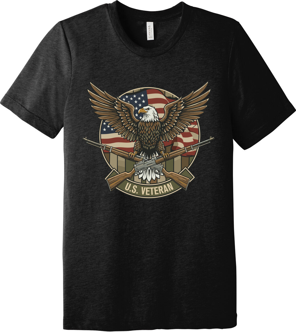 Emblem Comfort Unisex Triblend SS Tee - U.S. Veteran