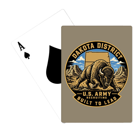 DAKOTA DISTRICT ARMY RECRUITING Playing Cards - M4vD6X