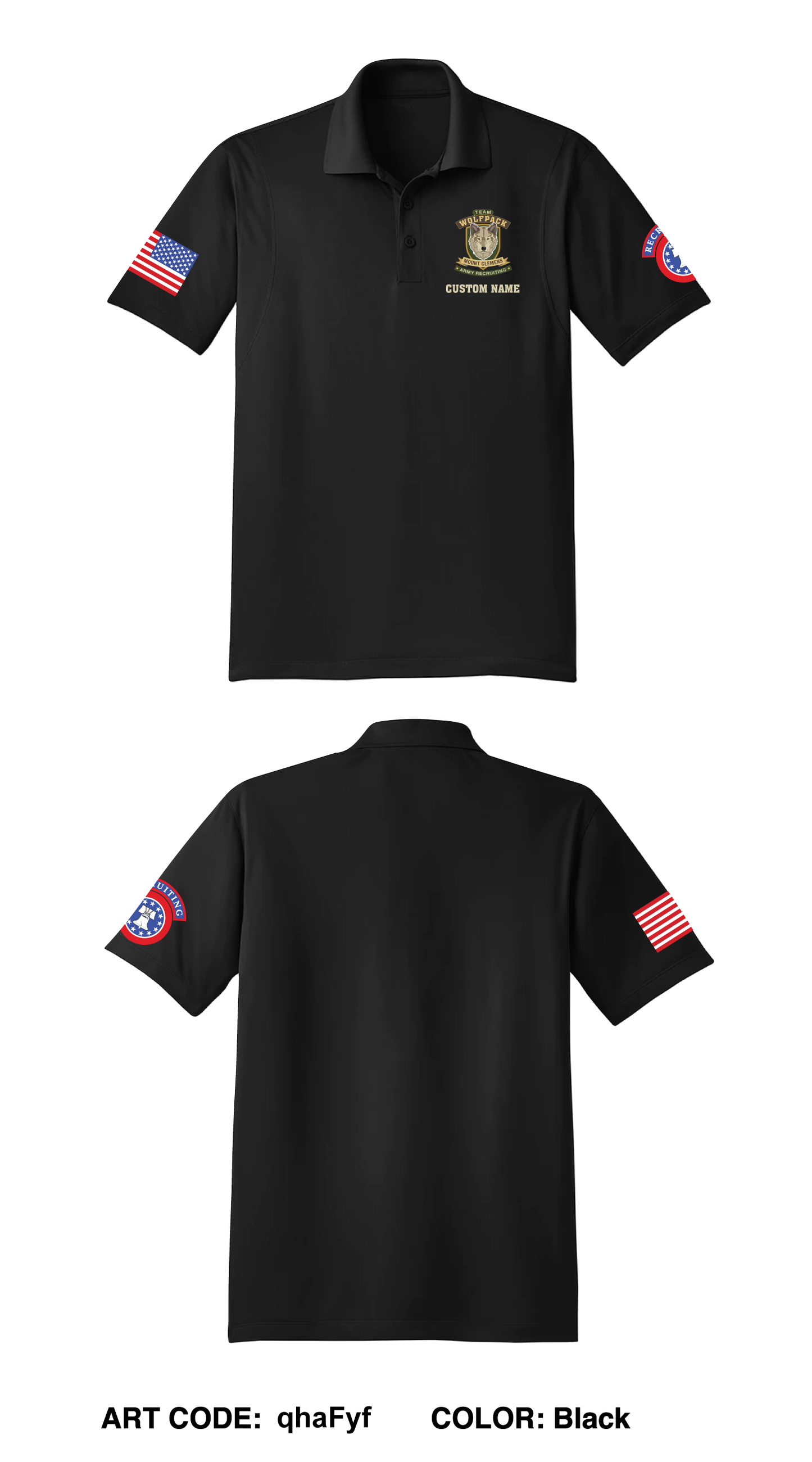 Custom fire outlet department polo shirts