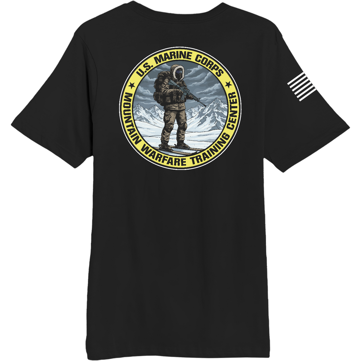 Marine Corps Mountain Warfare Training Center Comfort Unisex Cotton SS Tee - X5wvj6