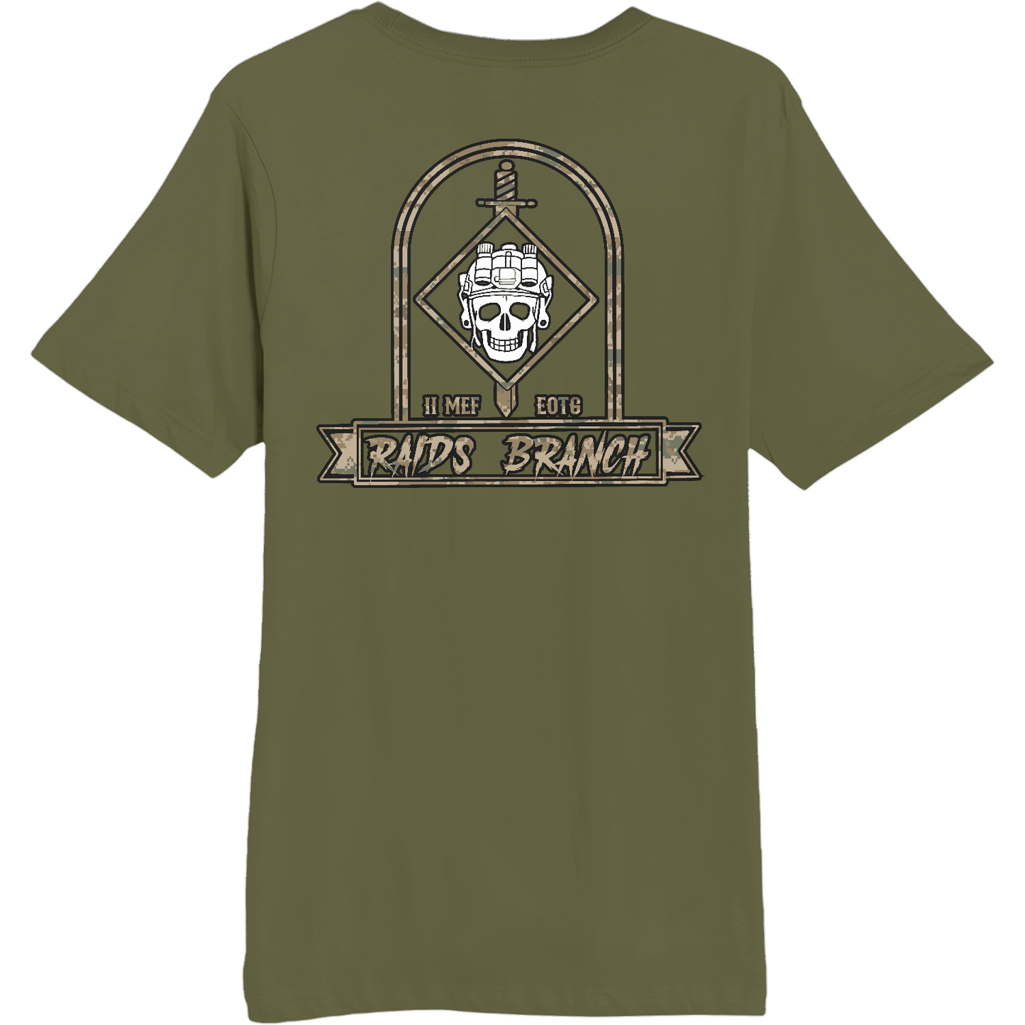 II MEF EOTG, Amphibious Raids Branch Comfort Unisex Cotton SS Tee - 9T3JPV