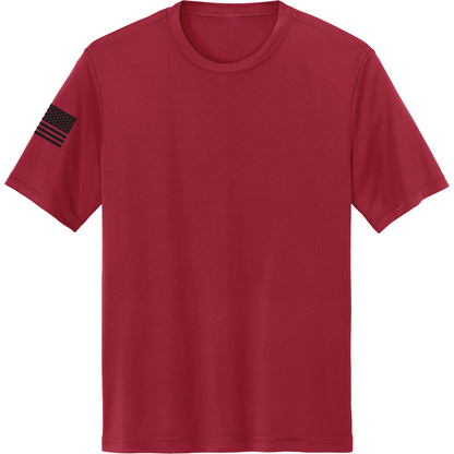 Emblem Basics Hi-Tech SS Performance Tee - Black Flag