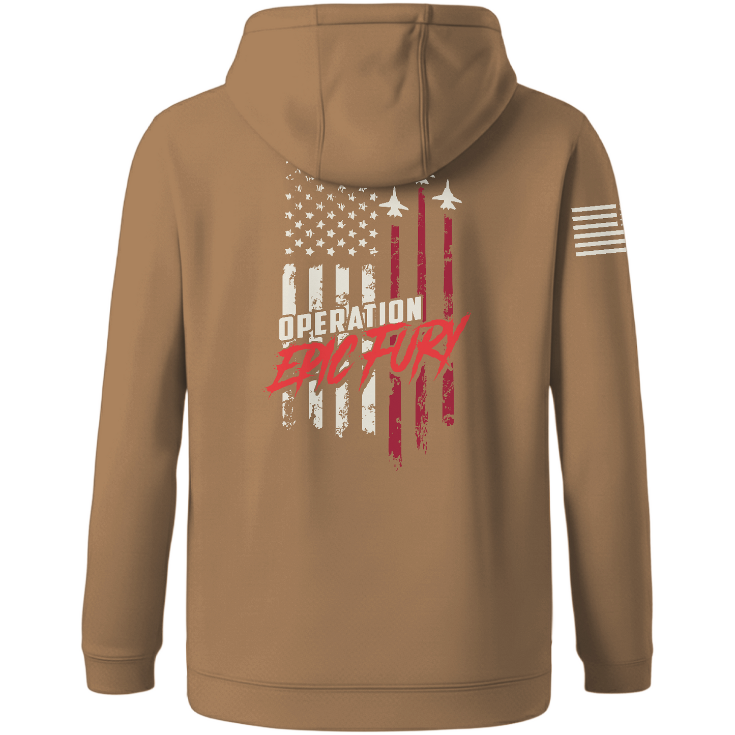 CUSTOM Operation Epic Fury Hi-Tech Performance Hoodie - Flag