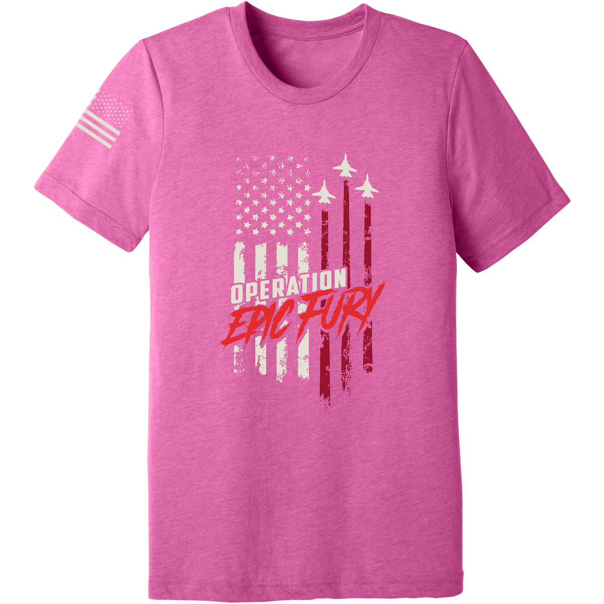 Operation Epic Fury Comfort Unisex Triblend SS Tee - Flag