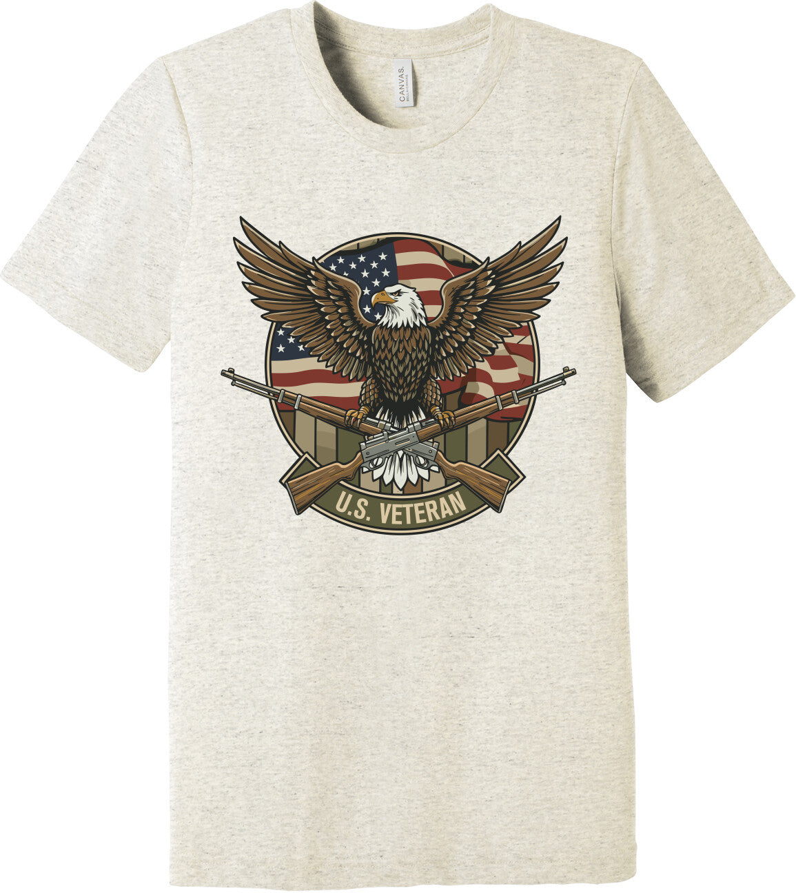 Emblem Comfort Unisex Triblend SS Tee - U.S. Veteran