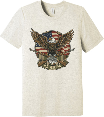 Emblem Comfort Unisex Triblend SS Tee - U.S. Veteran