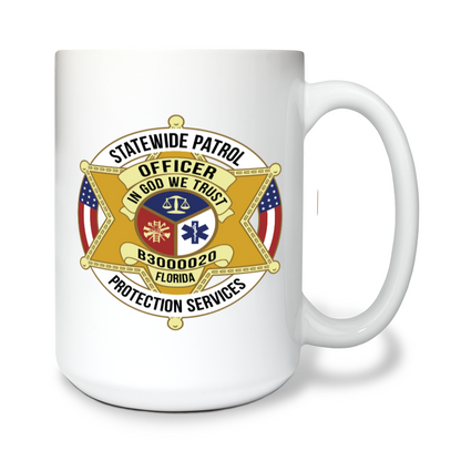 SPPS 15 oz White Ceramic Mug - xrGeFV