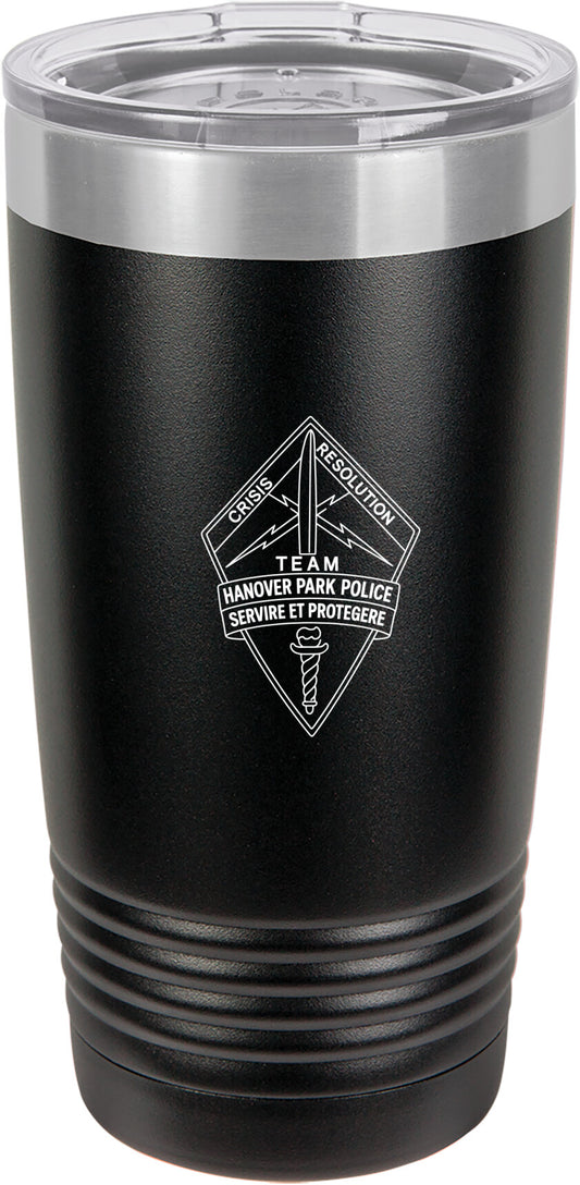 Hanover Park Police CRT 20 oz. Double-Wall Stainless Steel Tumbler - 3EgrW8