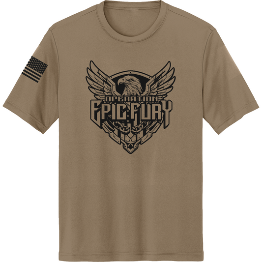 Operation Epic Fury Hi-Tech SS Performance Tee - Eagle