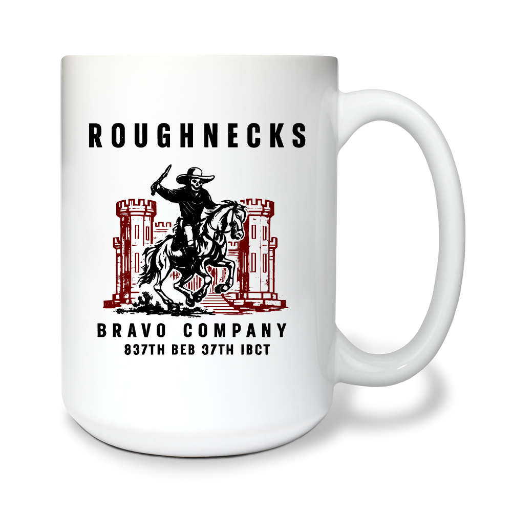 Bravo Company 837th BEB 37th IBCT 15 oz White Ceramic Mug - EMEkaq