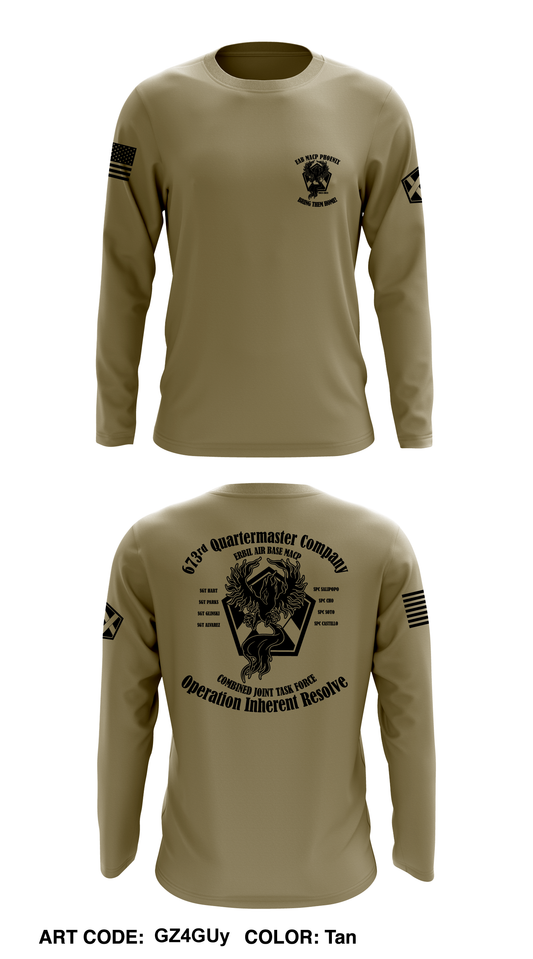 673rd QM Co Core Men's LS Performance Tee - GZ4GUy