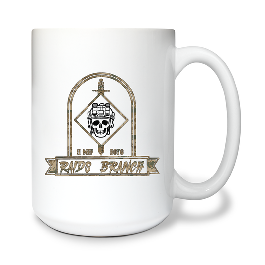 II MEF EOTG, Amphibious Raids Branch 15 oz White Ceramic Mug - d4na2e