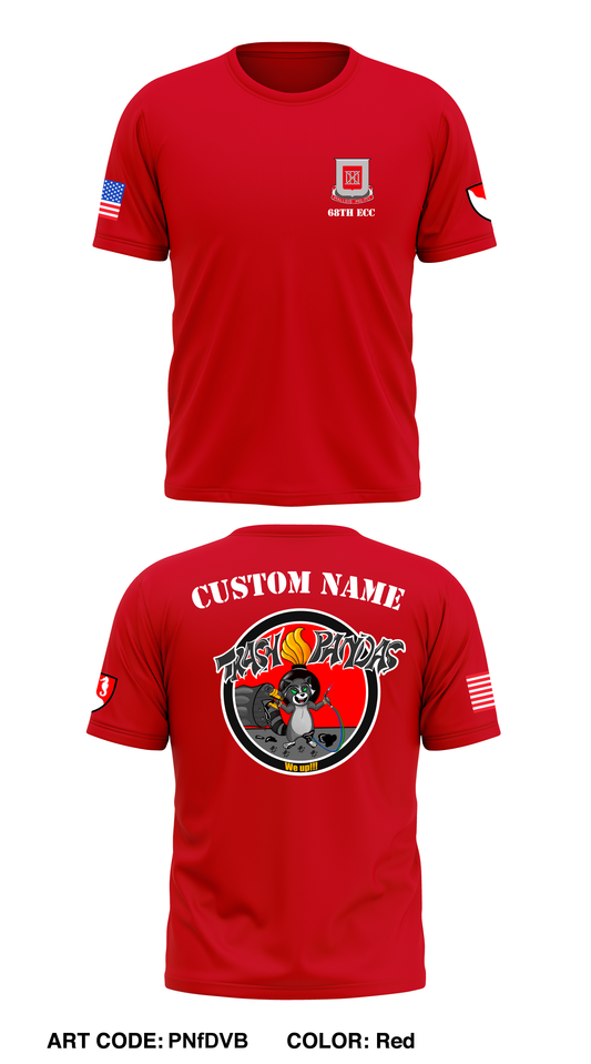 CUSTOM 68th ECC, 62ND EN BN, 36TH EN BDE Core Men's SS Performance Tee - PNfDVB