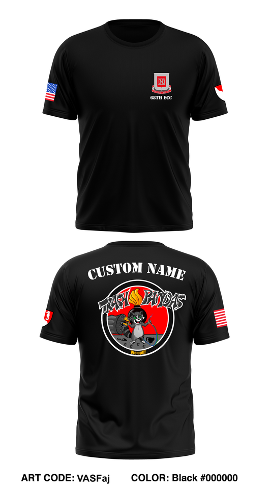 CUSTOM 68th ECC, 62ND EN BN, 36TH EN BDE Core Men's SS Performance Tee - VASFaj
