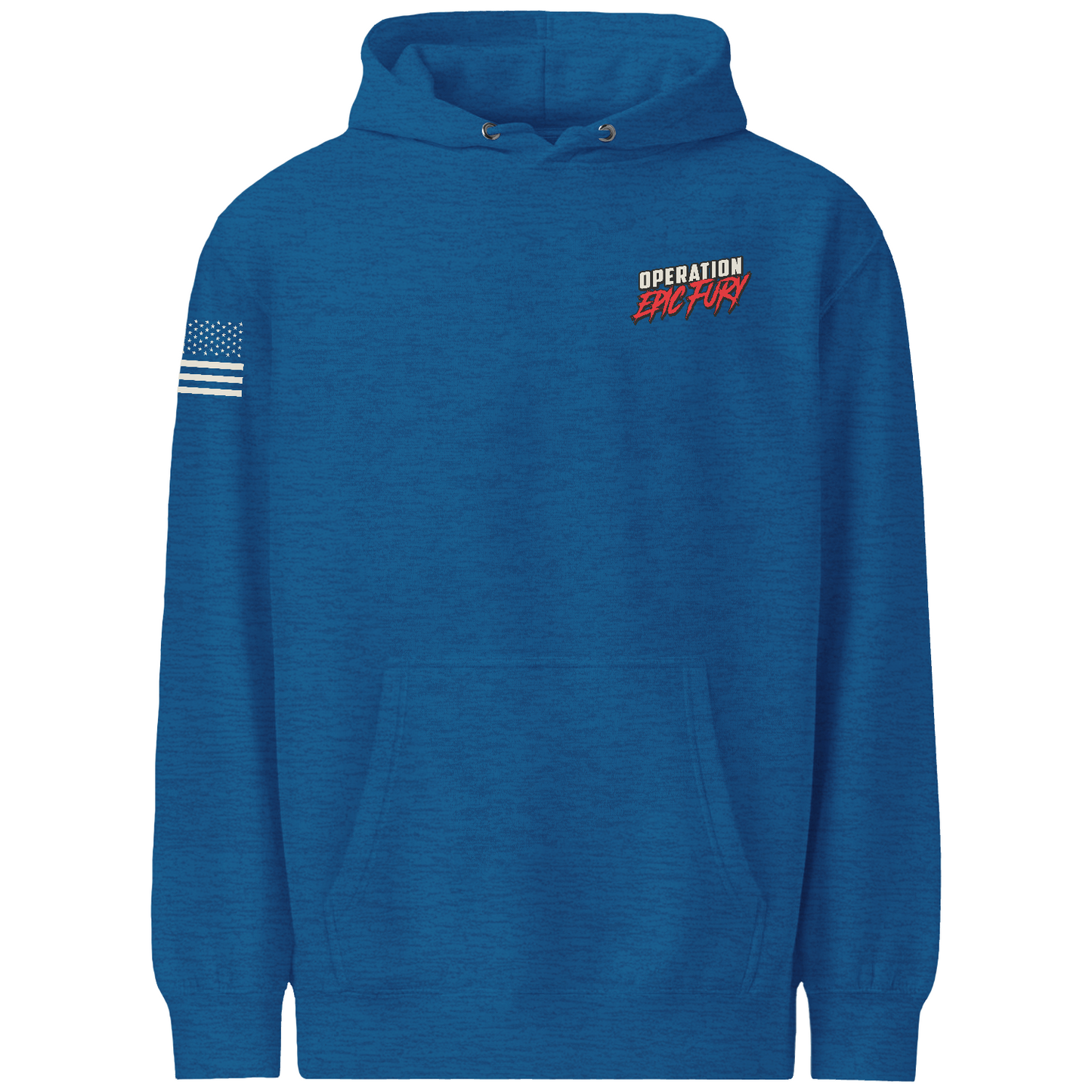 Operation Epic Fury Comfort Unisex Hooded Sweatshirt - Flag
