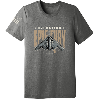 Operation Epic Fury Comfort Unisex Triblend SS Tee - Stealth