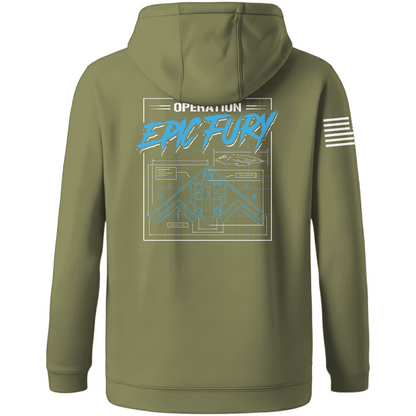 CUSTOM Operation Epic Fury Hi-Tech Performance Hoodie - Blueprint