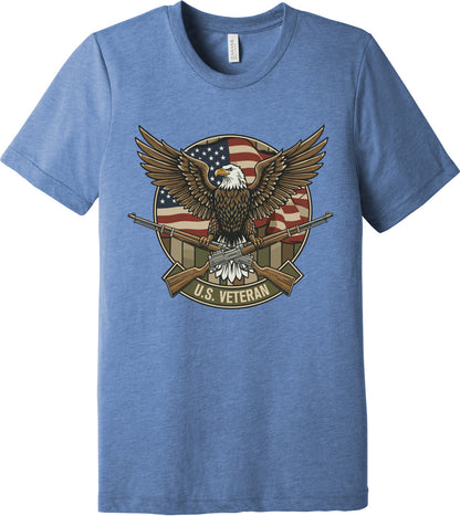 Emblem Comfort Unisex Triblend SS Tee - U.S. Veteran