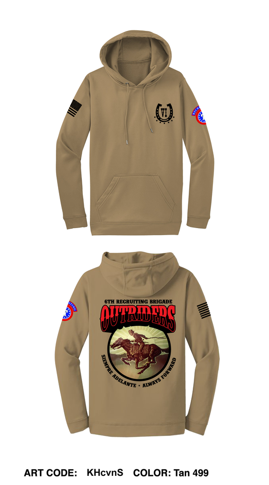 6th Recruiting Brigade DTF Performance Hoodie - khcvns