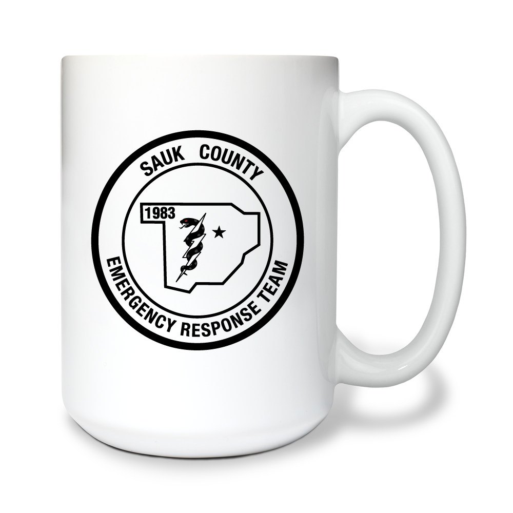 Sauk County Emergency Response Team 15 oz White Ceramic Mug - tXRknb