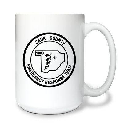 Sauk County Emergency Response Team 15 oz White Ceramic Mug - tXRknb