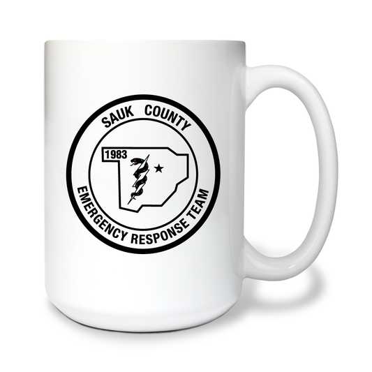Sauk County Emergency Response Team 15 oz White Ceramic Mug - tXRknb