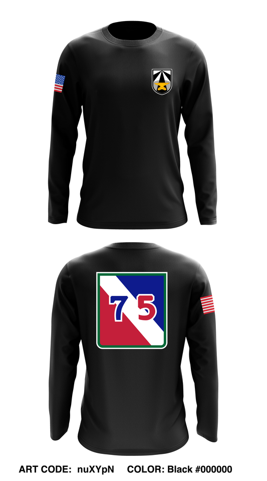 75th Innovation Command Core Men's LS Performance Tee - nuXYpN