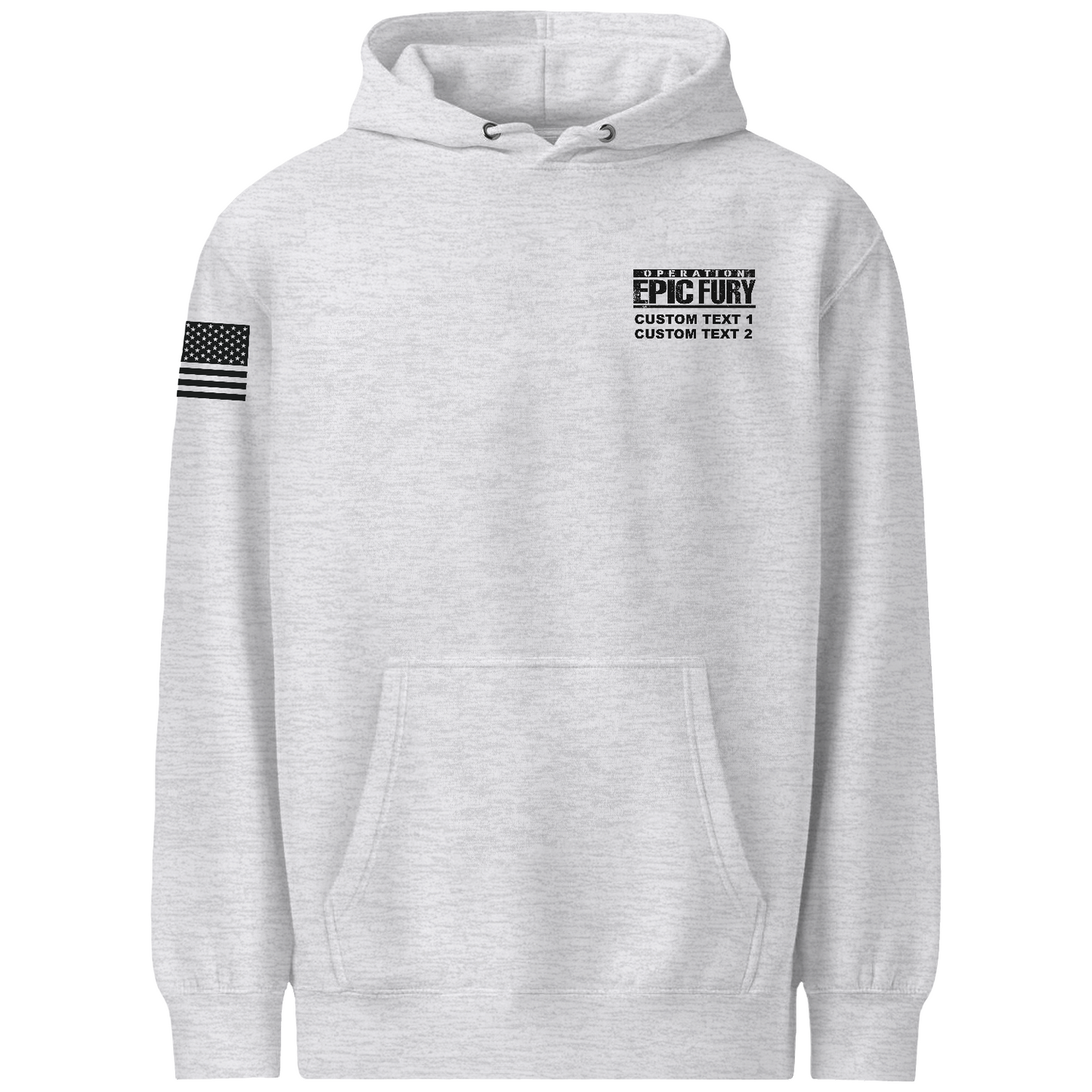 CUSTOM Operation Epic Fury Comfort Unisex Hooded Sweatshirt - Eagle