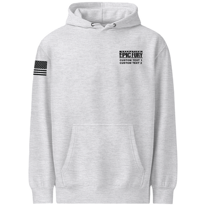 CUSTOM Operation Epic Fury Comfort Unisex Hooded Sweatshirt - Eagle