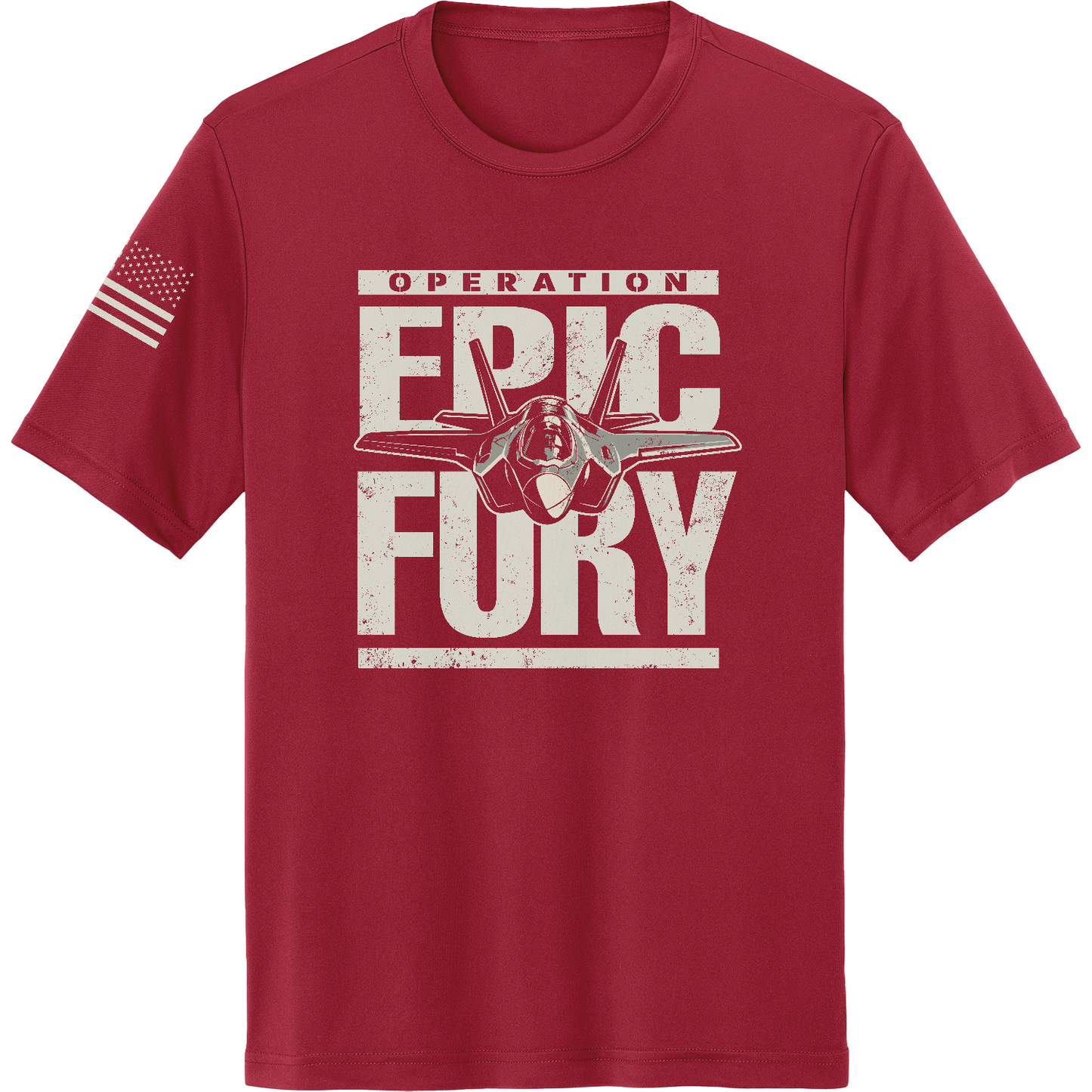 CUSTOM Operation Epic Fury Hi-Tech SS Performance Tee - Plane