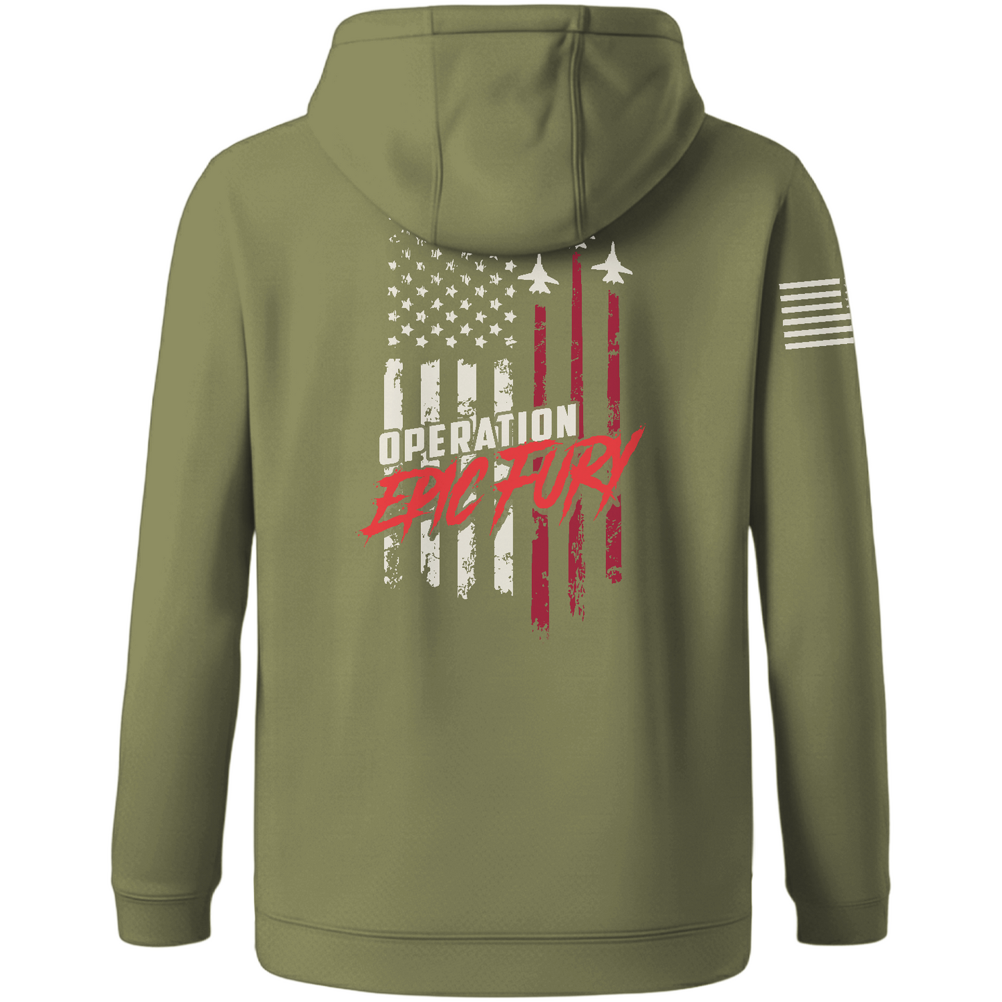 CUSTOM Operation Epic Fury Hi-Tech Performance Hoodie - Flag