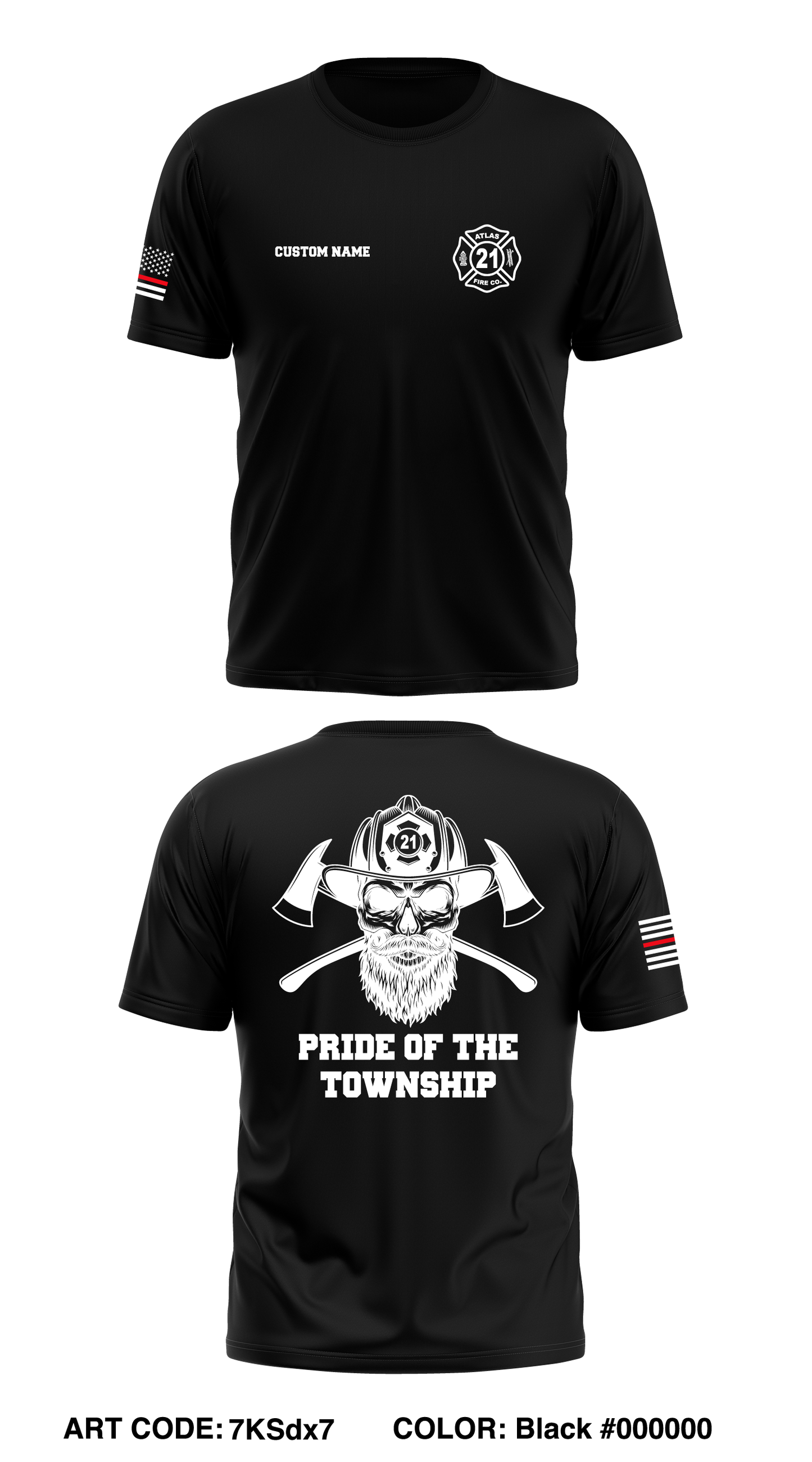 CUSTOM ENG 21 Store 1 Core Men's SS Performance Tee - 7KSdx7