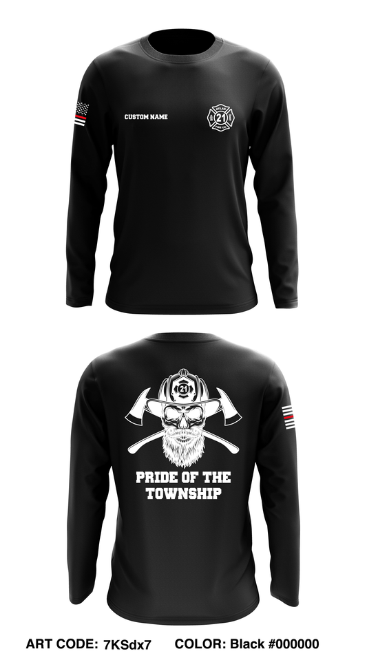 CUSTOM ENG 21 Store 1 Core Men's LS Performance Tee - 7KSdx7
