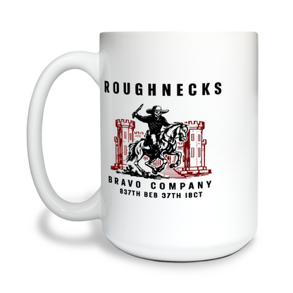 Bravo Company 837th BEB 37th IBCT 15 oz White Ceramic Mug - EMEkaq